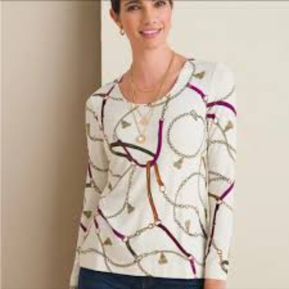 J. Mclaughlin | Lightweight Equestrian Style Swea… - image 1